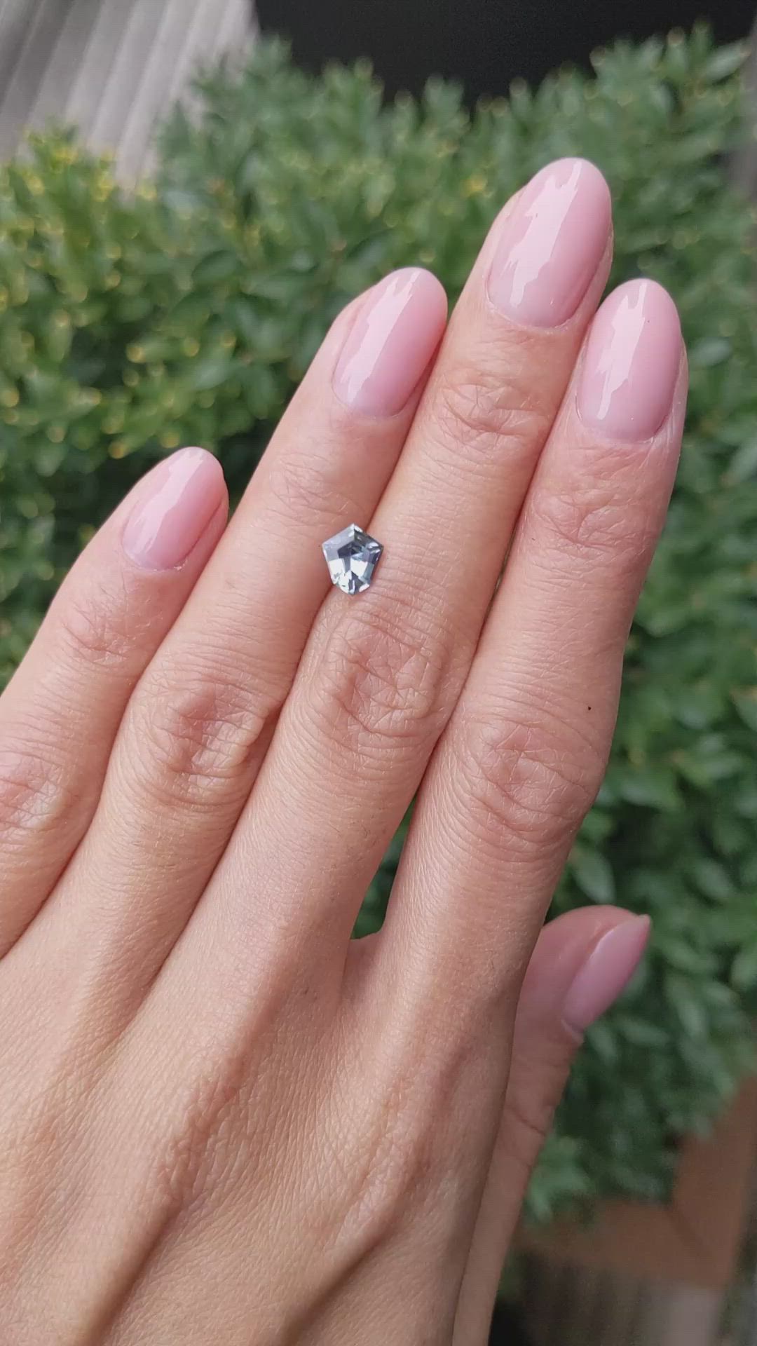 1.10 Ct. Greenish Blue Sapphire from Montana Size Video