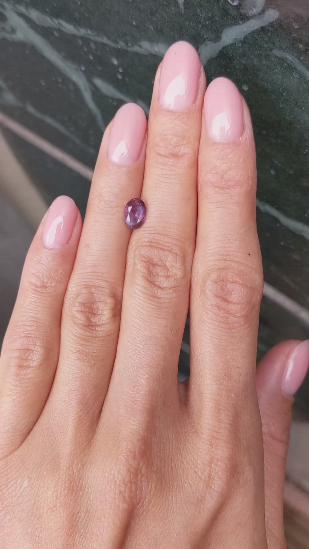 1.17 Ct. Reddish Pink Sapphire from Montana Size Video