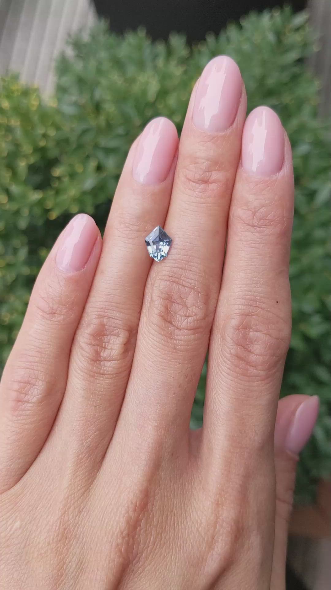 1.17 Ct. Greyish Blue Sapphire from Montana Size Video