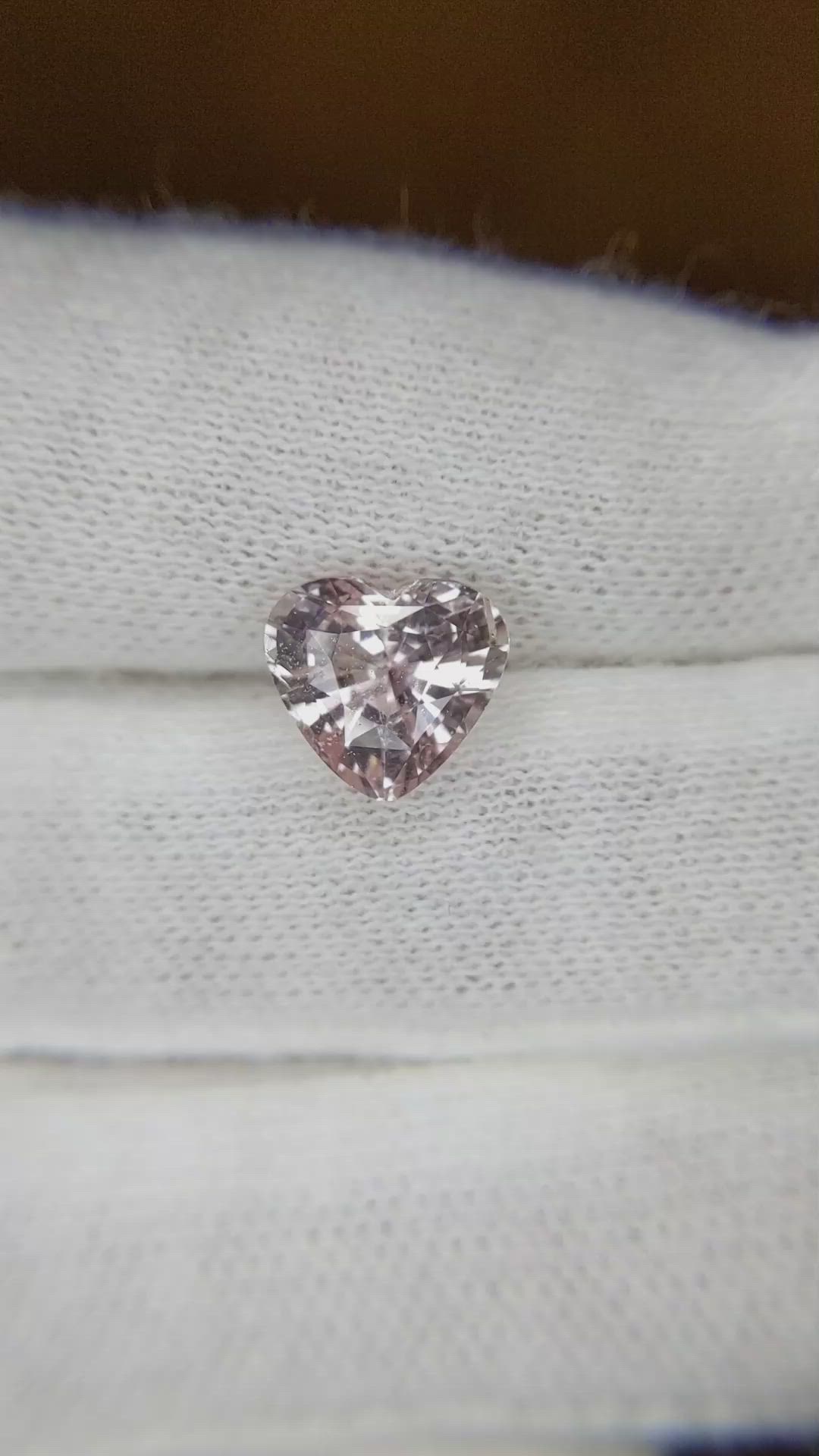 2.77 Ct. Peach Sapphire from Ceylon (Sri Lanka) Size Video