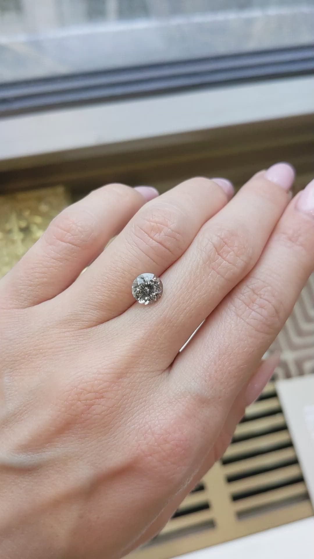 1.92 Ct. Greenish Blue Sapphire from Montana Size Video