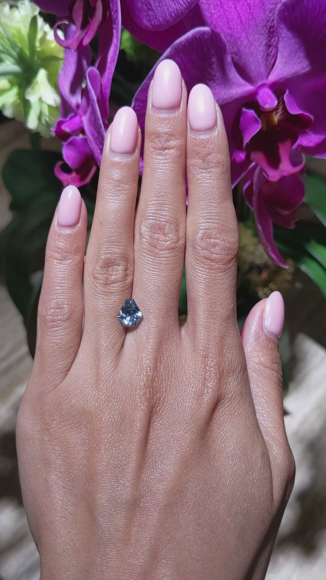 2.17 Ct. Greenish Blue Sapphire from Montana Size Video