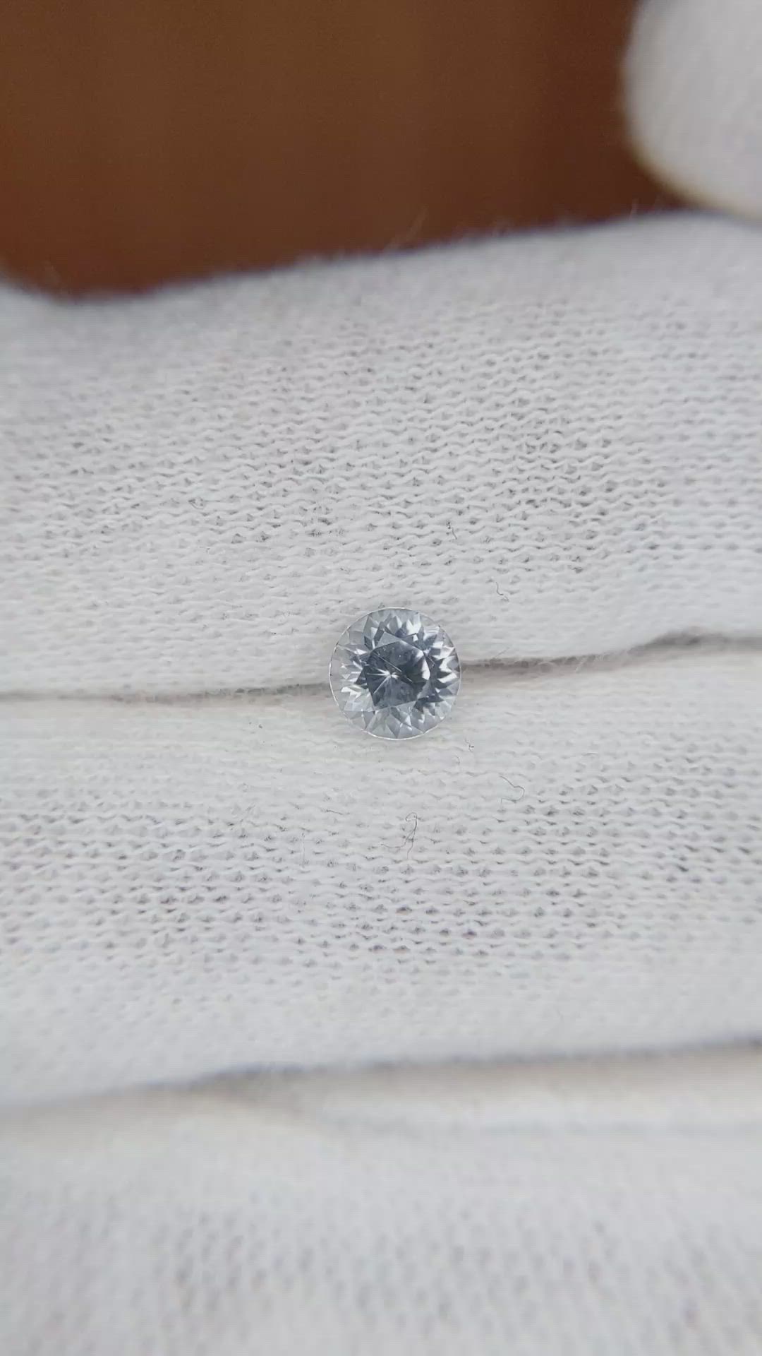 0.62 Ct. Bluish Green Sapphire from Montana Size Video