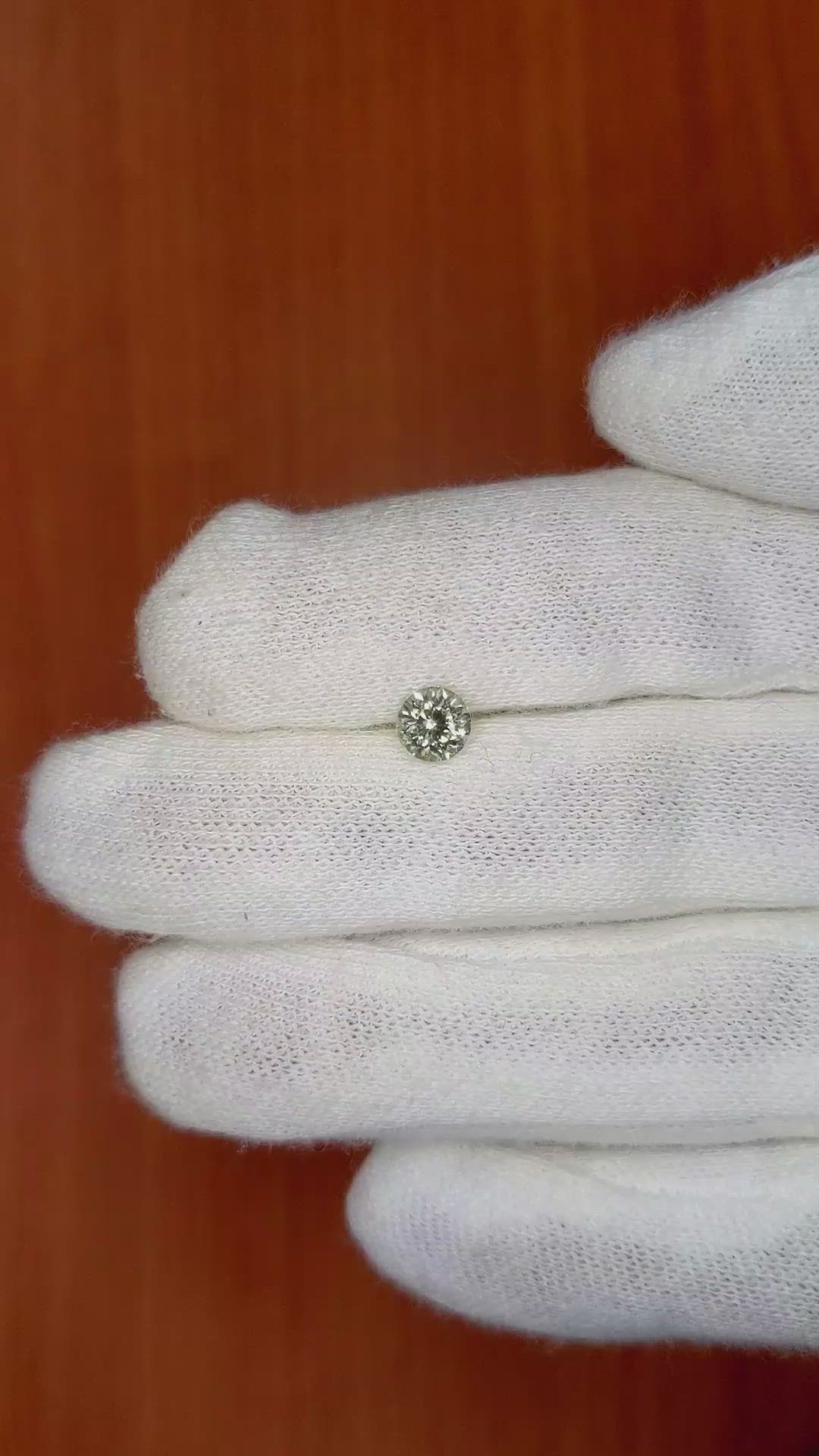 0.67 Ct. Green Sapphire from Montana Size Video