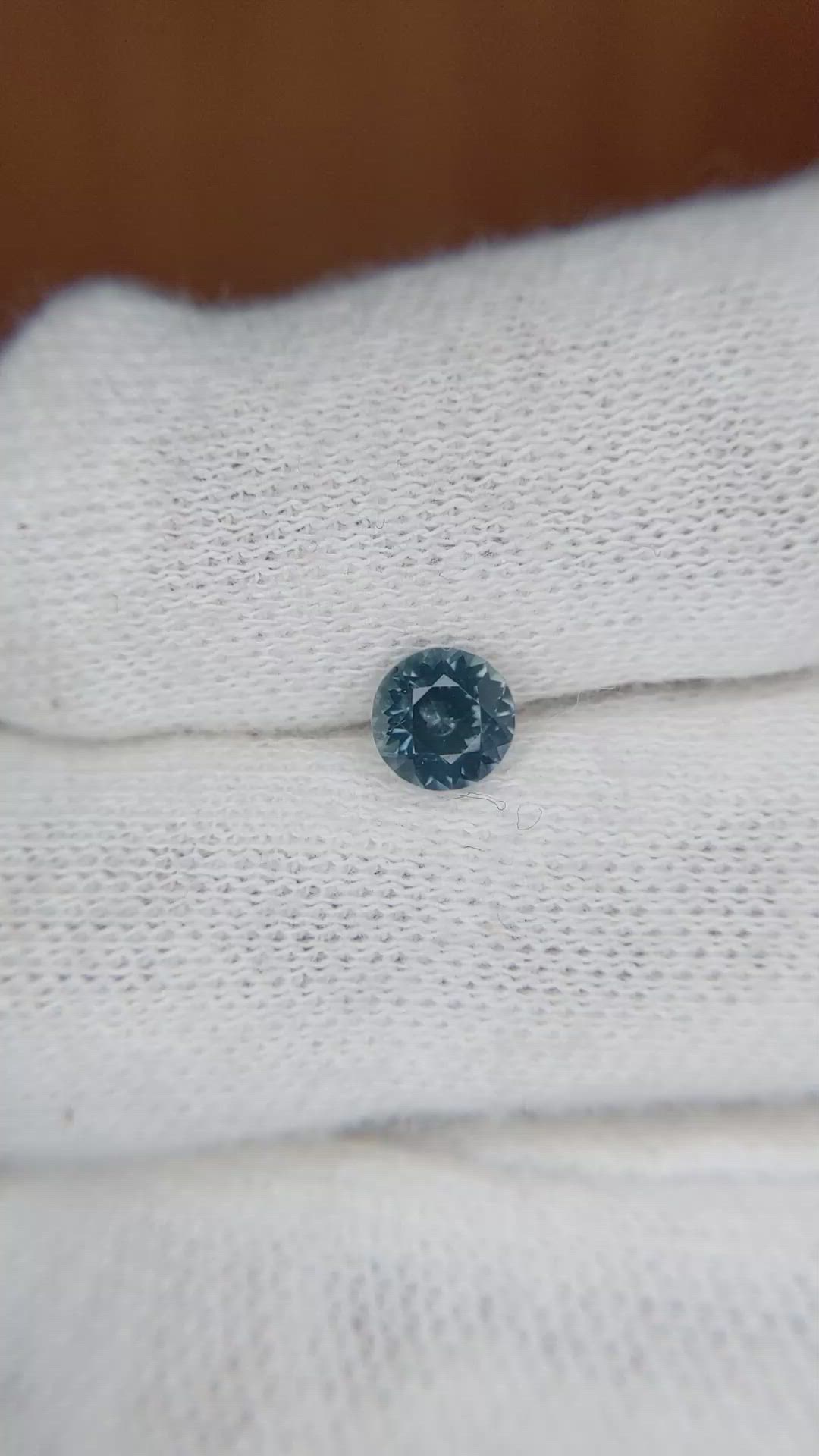 0.67 Ct. Greenish Blue Sapphire from Montana Size Video