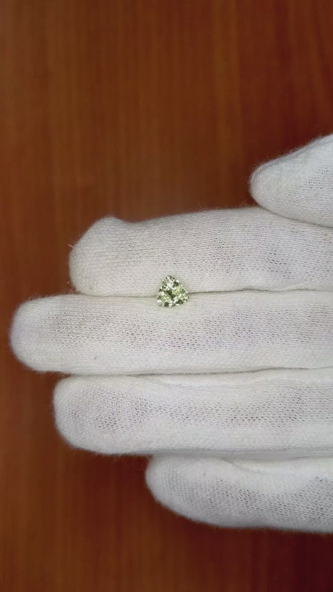 0.77 Ct. Green Sapphire from Montana Size Video