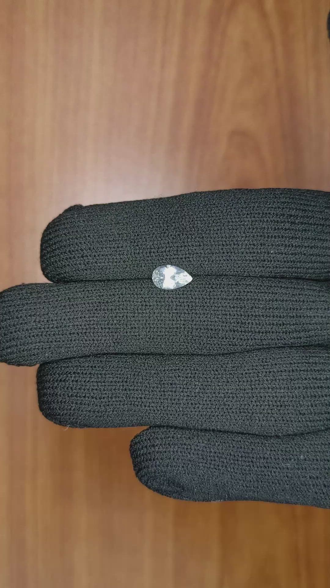 0.93 Ct. White Sapphire from Montana Size Video
