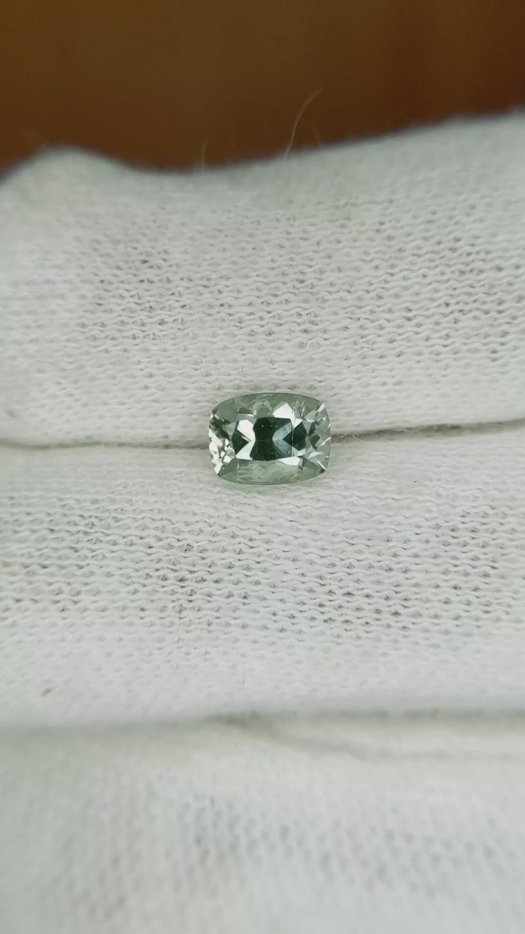 1.05 Ct. Green Sapphire from Montana Size Video