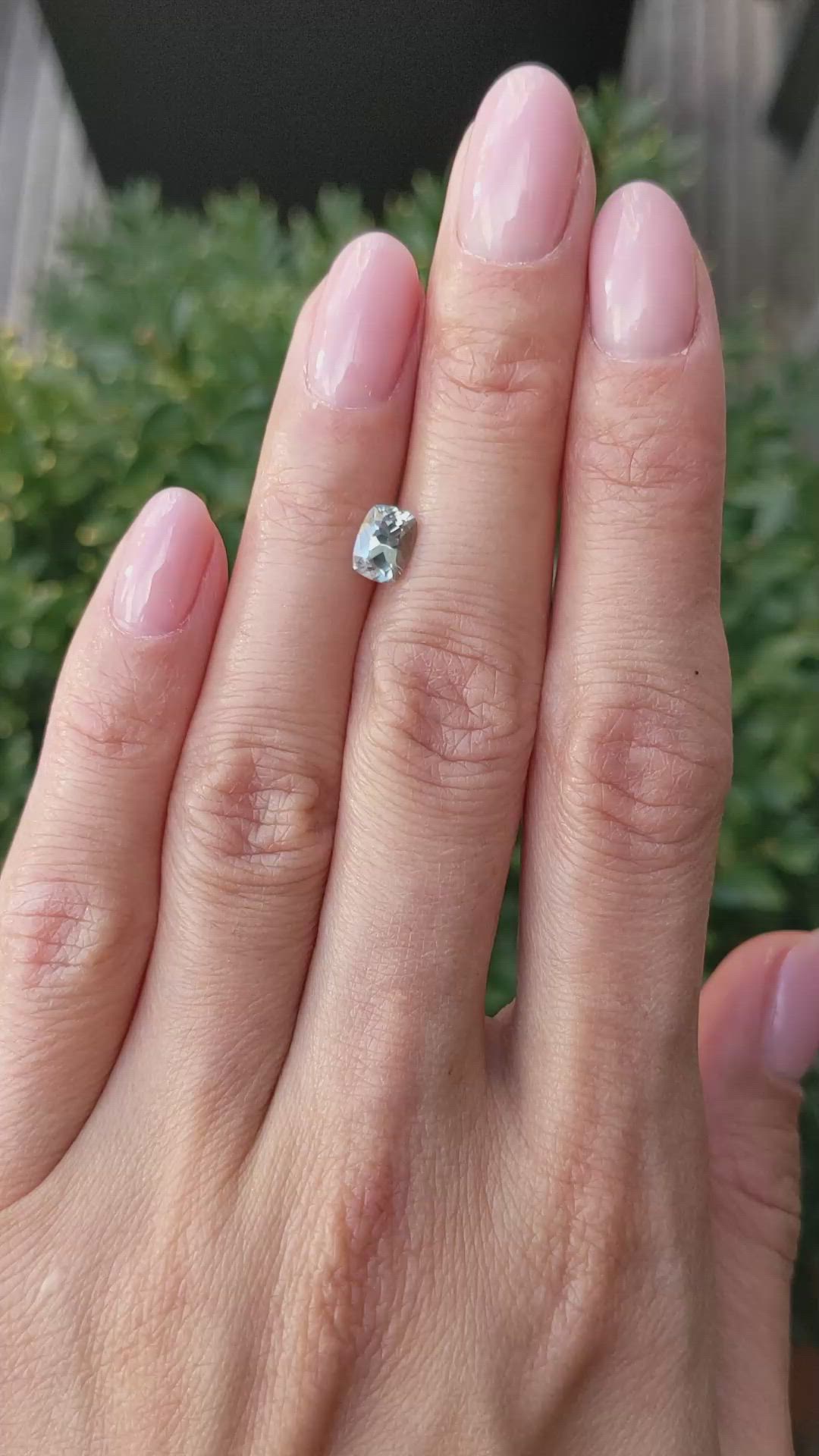 1.05 Ct. Green Sapphire from Montana Size Video