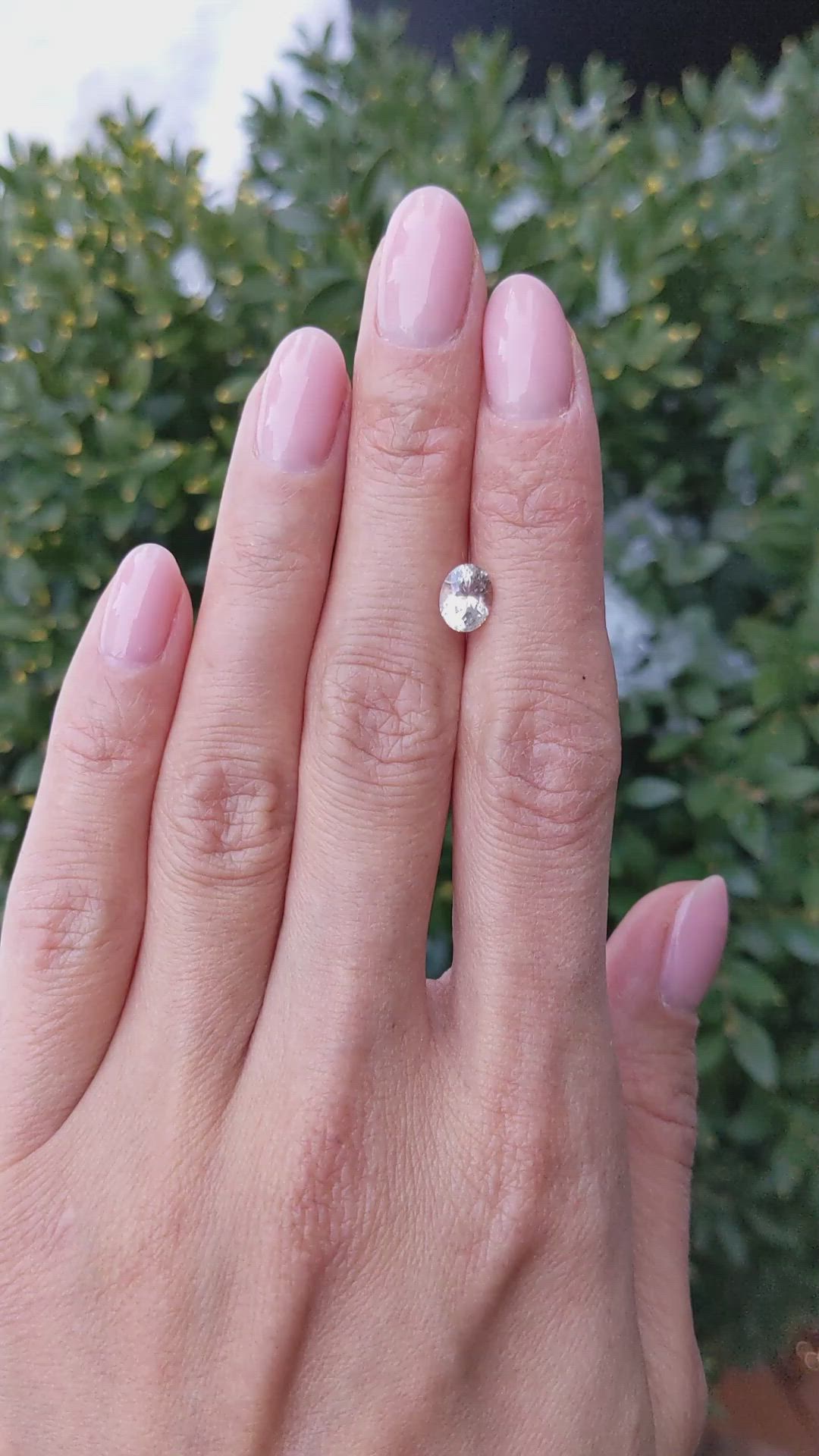 1.28 Ct. Greenish Brown Sapphire from Montana Size Video