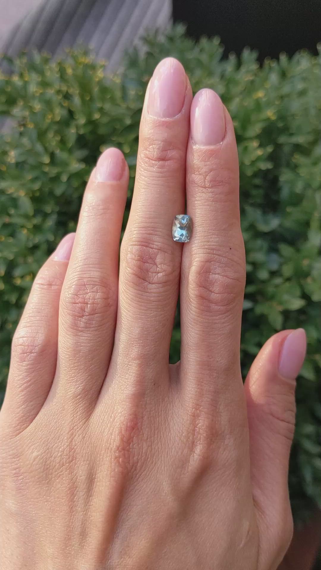 1.42 Ct. Green Sapphire from Montana Size Video