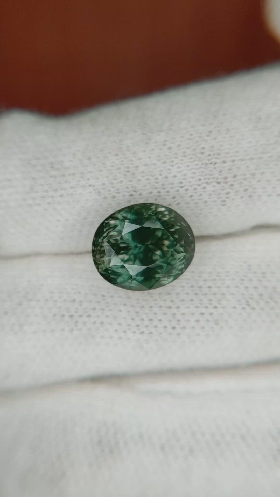 7.02 Ct. Bluish Green Sapphire from Montana Size Video