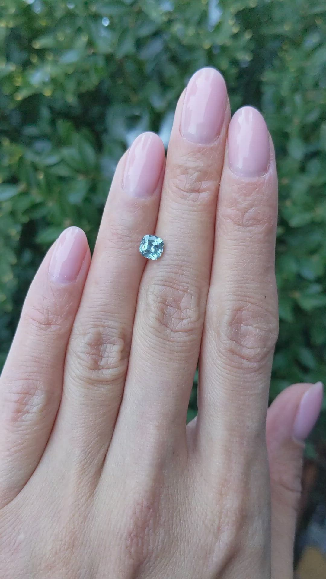 1.01 Ct. Green Sapphire from Montana Size Video