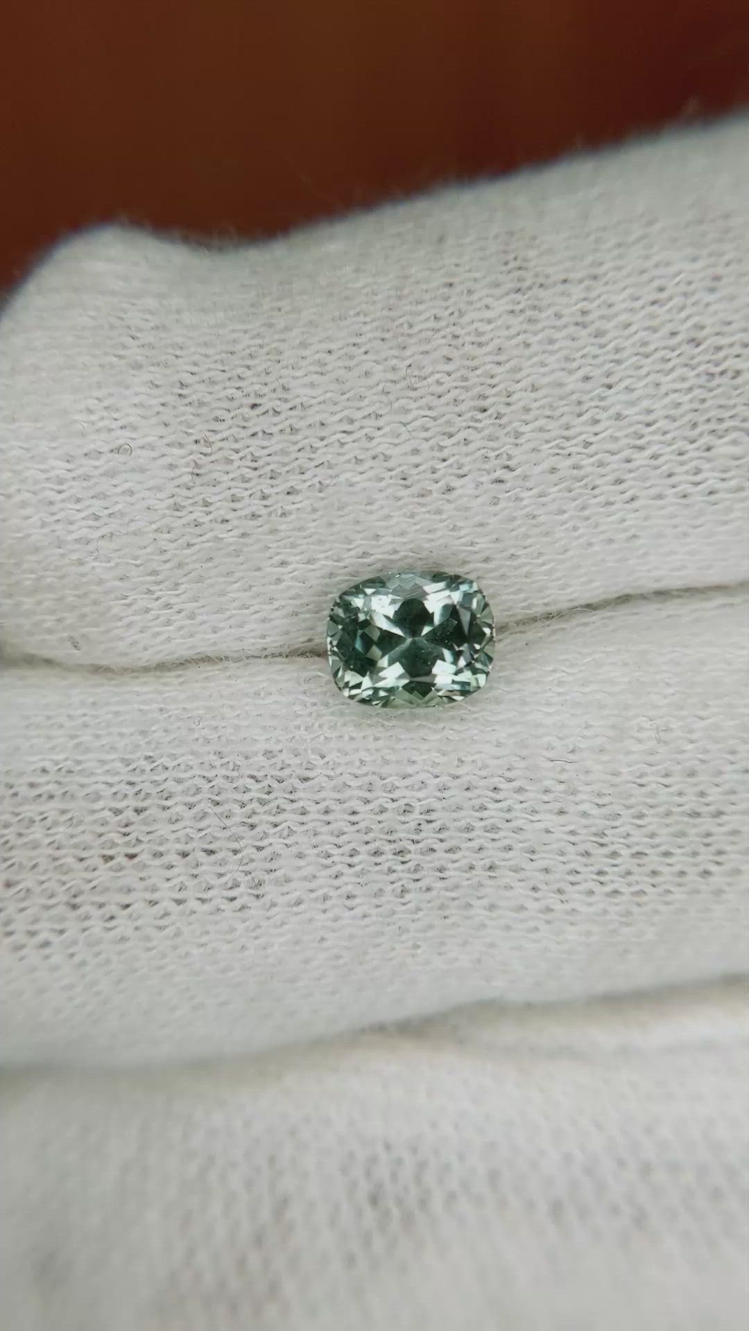 1.22 Ct. Greenish Blue Sapphire from Montana Size Video