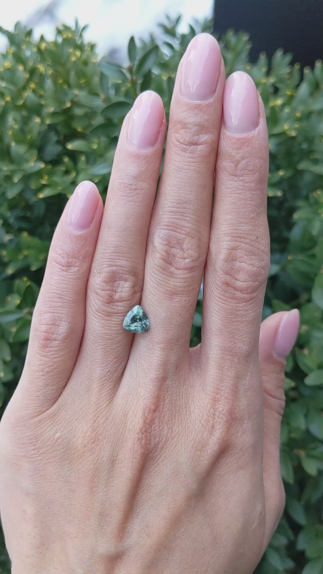 1.53 Ct. Greenish Brown Sapphire from Montana Size Video