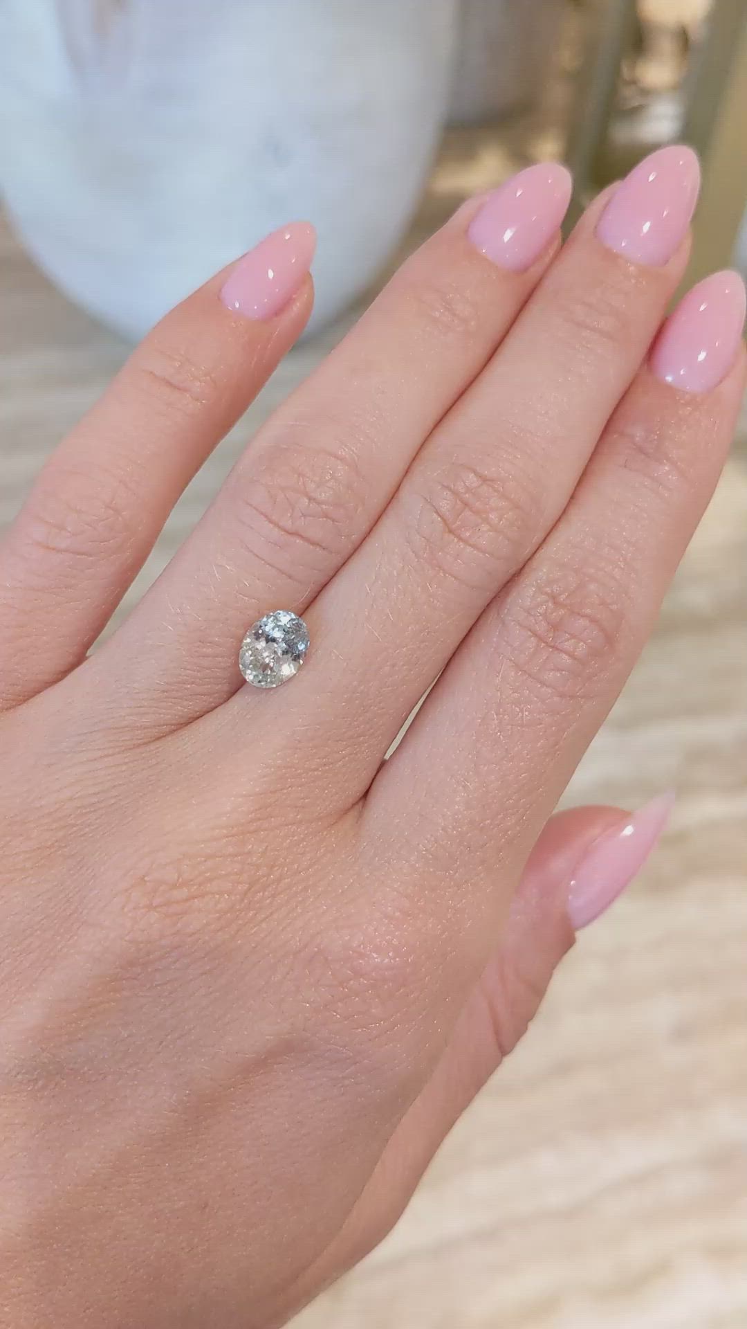 1.56 Ct. Green Sapphire from Montana Size Video