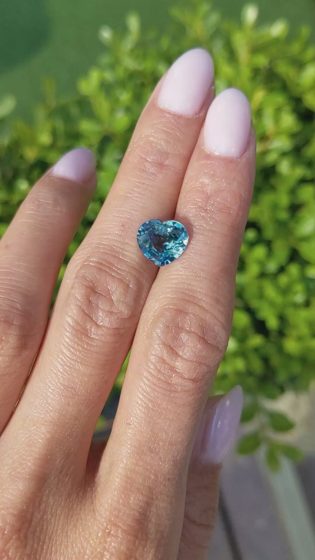 3.25 Ct. Greenish Blue Sapphire from East Africa Size Video