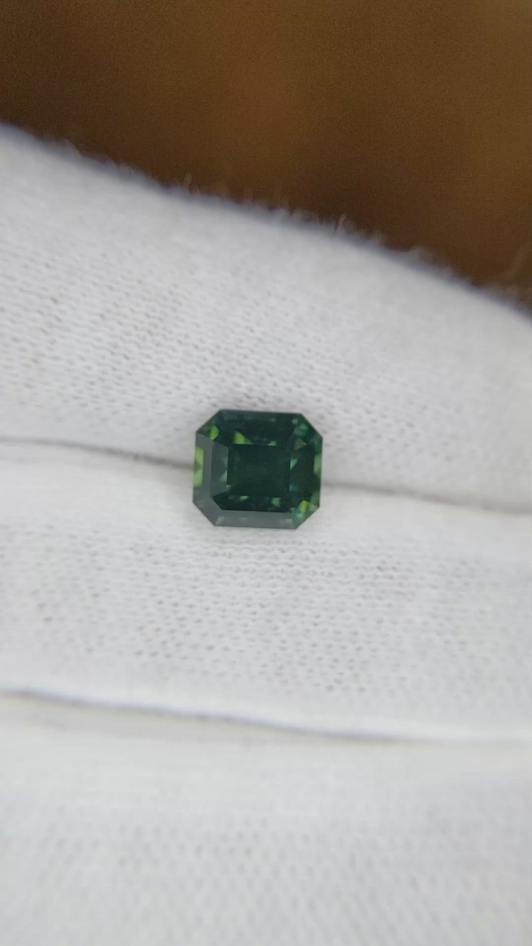 3.02 Ct. Bluish Green Sapphire from Ceylon (Sri Lanka) Size Video