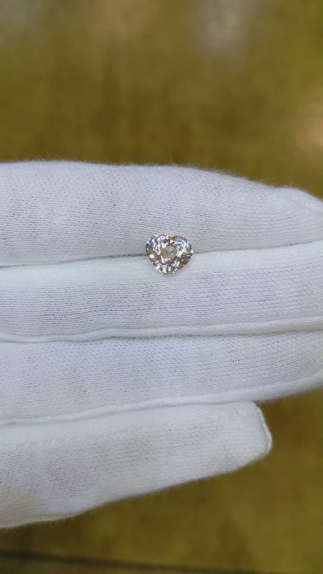 2.06 Ct. Peach Sapphire from Madagascar Size Video