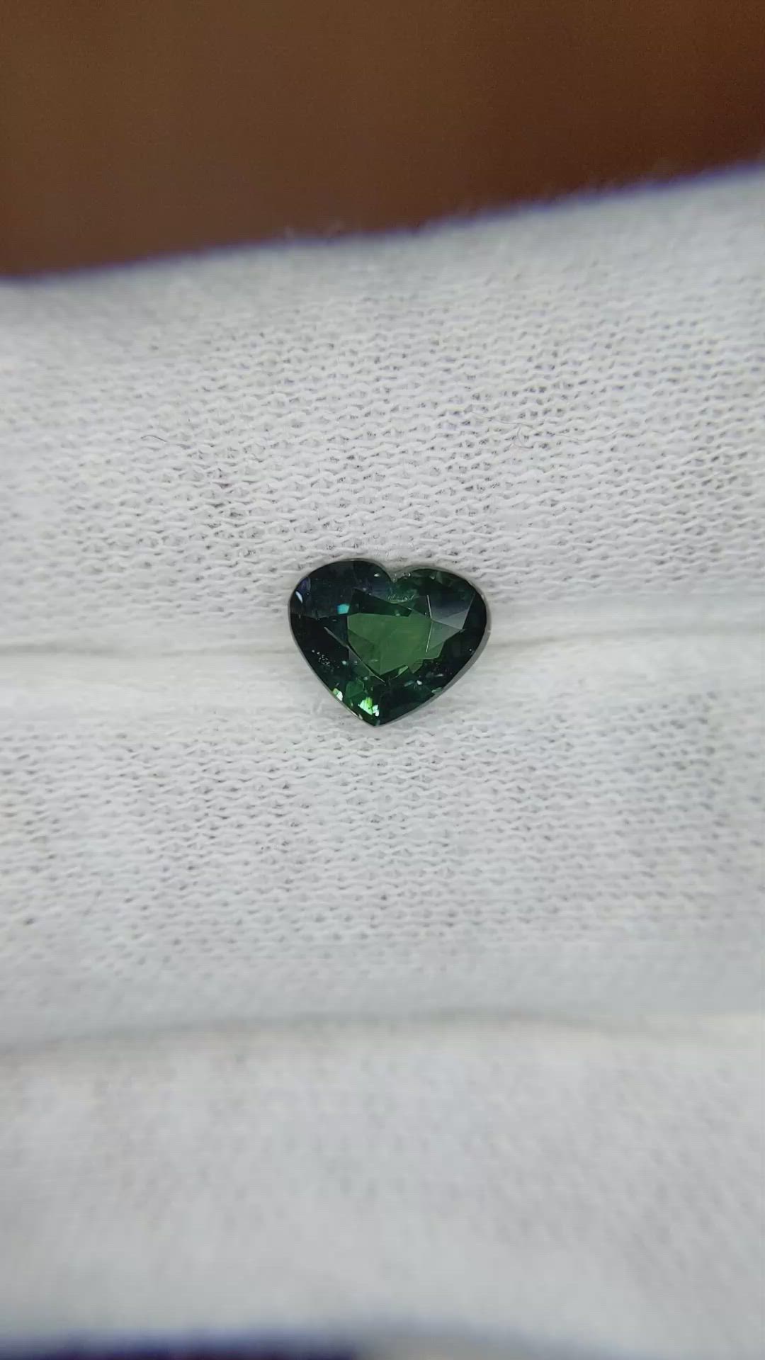 1.43 Ct. Bluish Green Sapphire from Ceylon (Sri Lanka) Size Video