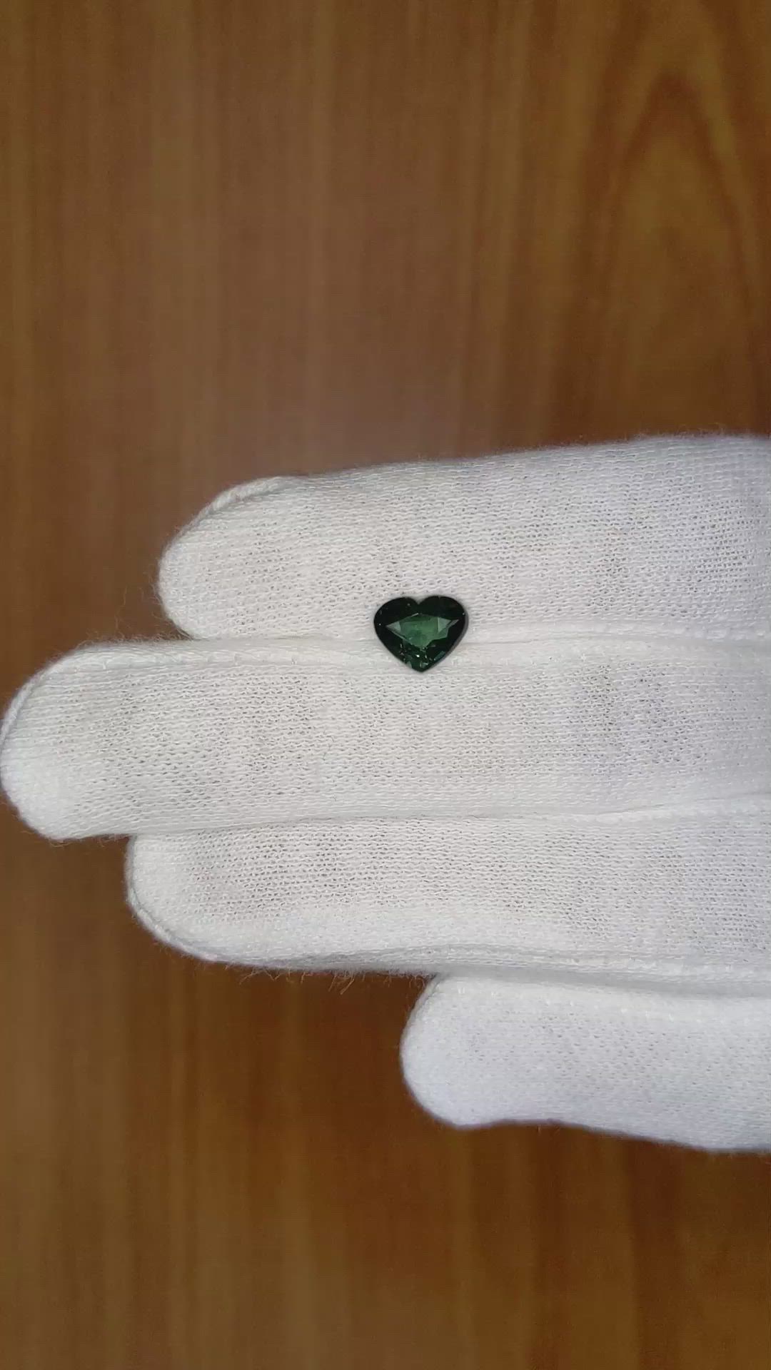 1.43 Ct. Bluish Green Sapphire from Ceylon (Sri Lanka) Size Video