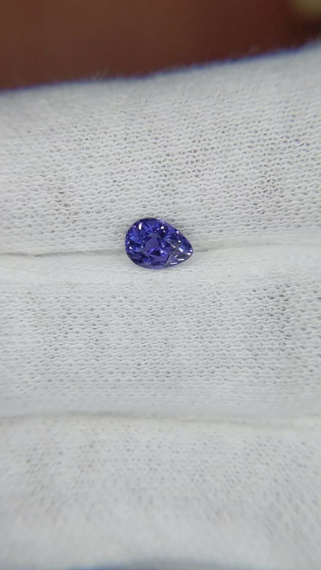 0.79 Ct. Color Change Sapphire from Ceylon (Sri Lanka) Size Video