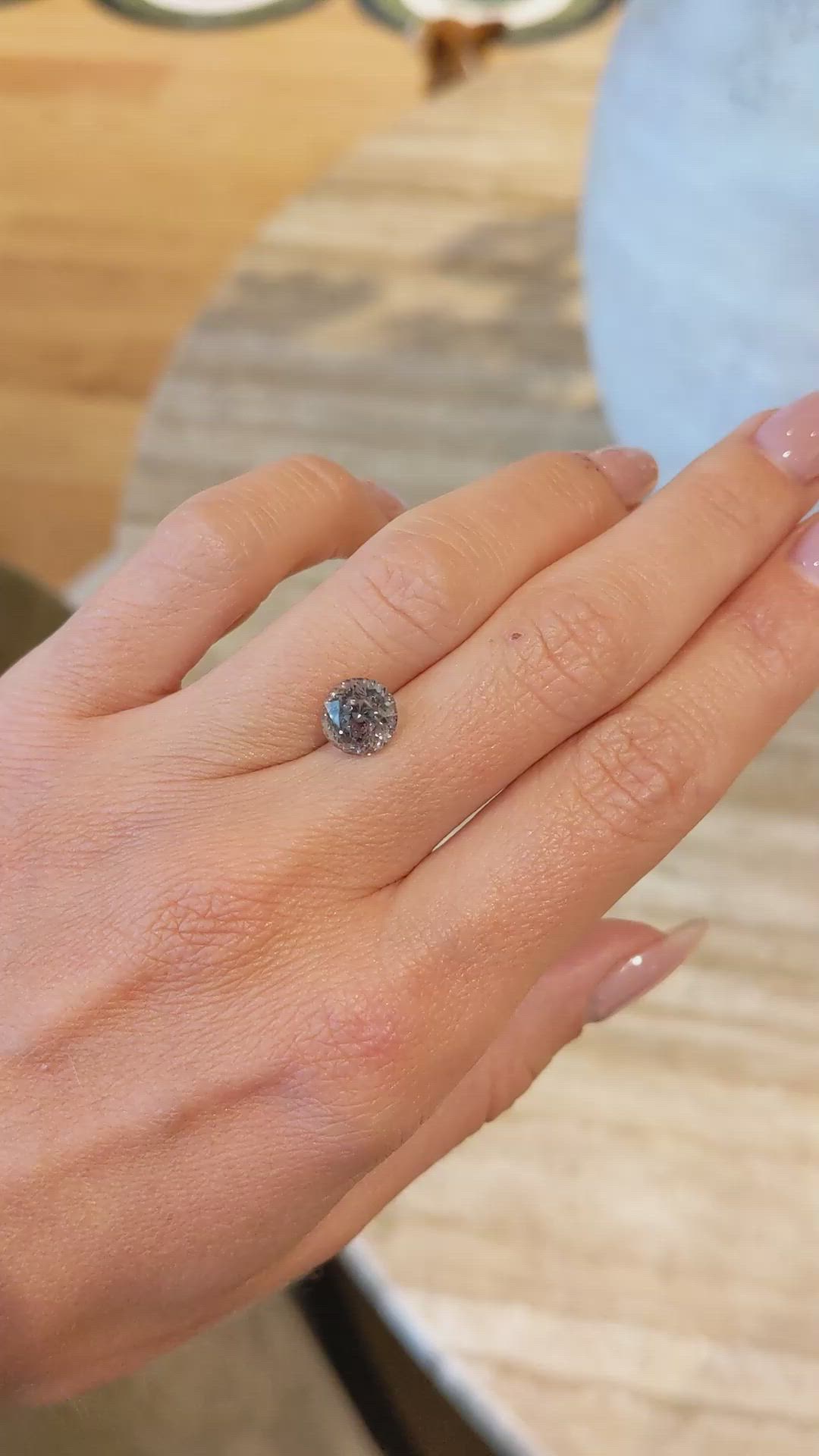 2.92 Ct. Greenish Brown Sapphire from Montana Size Video