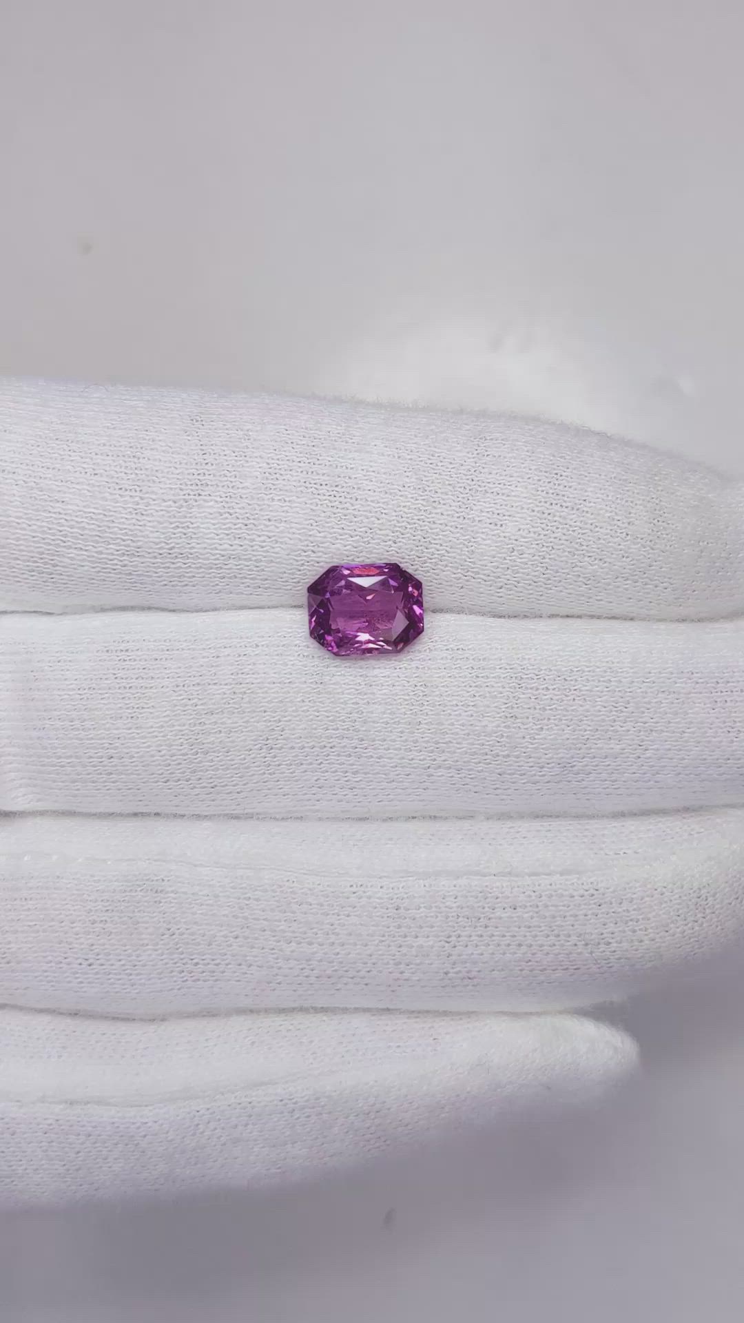 2.93 Ct. Pinkish Purple Sapphire from Madagascar Size Video