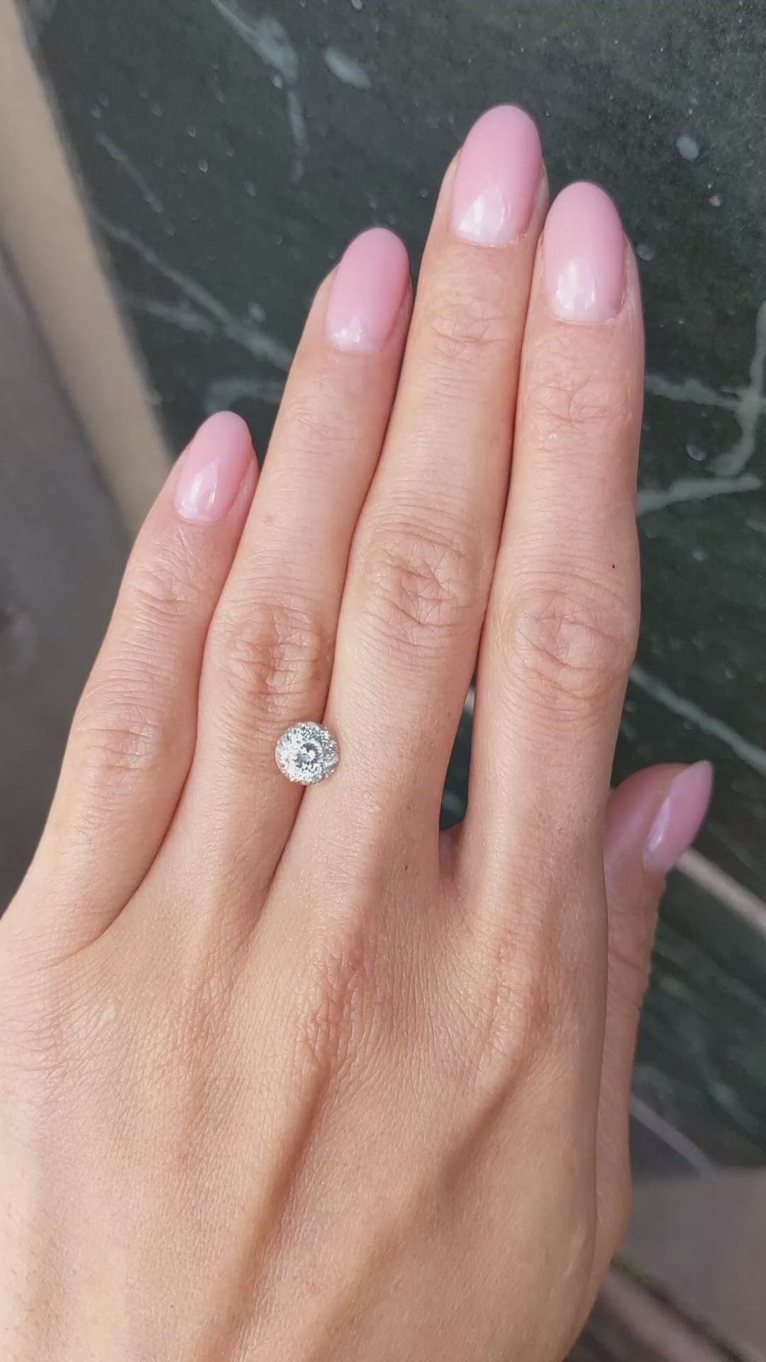 1.93 Ct. Greenish Yellow Sapphire from Montana Size Video