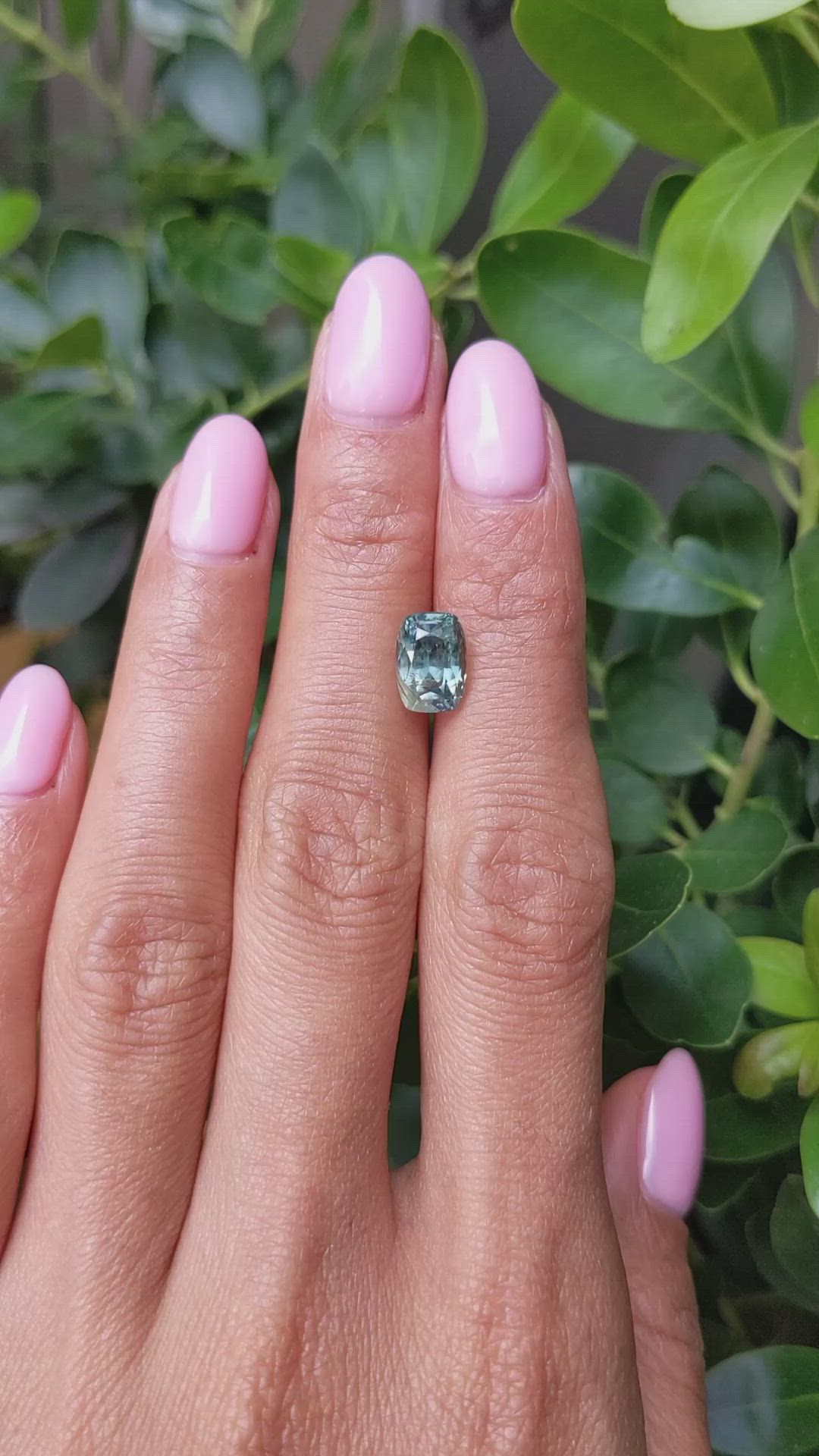 3.20 Ct. Green Sapphire from Montana Size Video