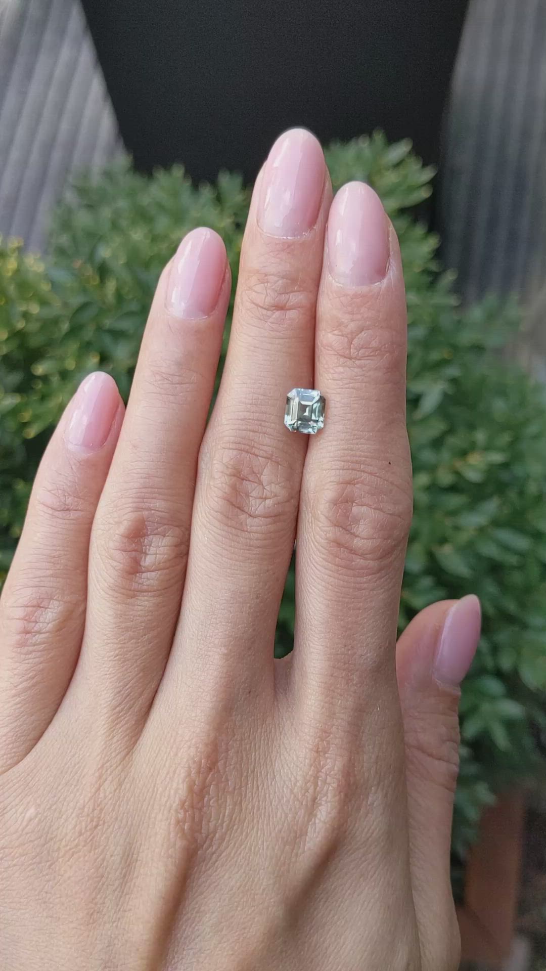 1.94 Ct. Greenish Brown Sapphire from Montana Size Video