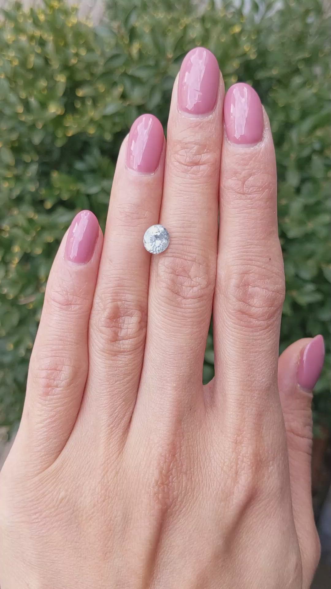 1.66 Ct. Bluish Green Sapphire from Montana Size Video