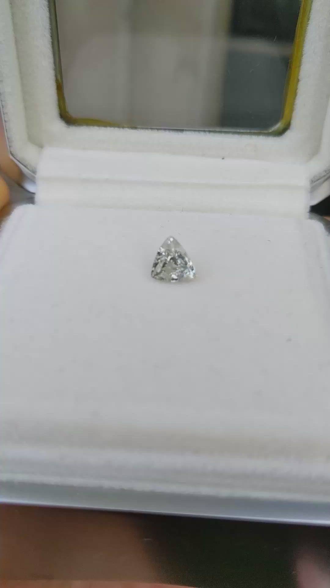 1.29 Ct. Yellowish Green Sapphire from Montana Size Video