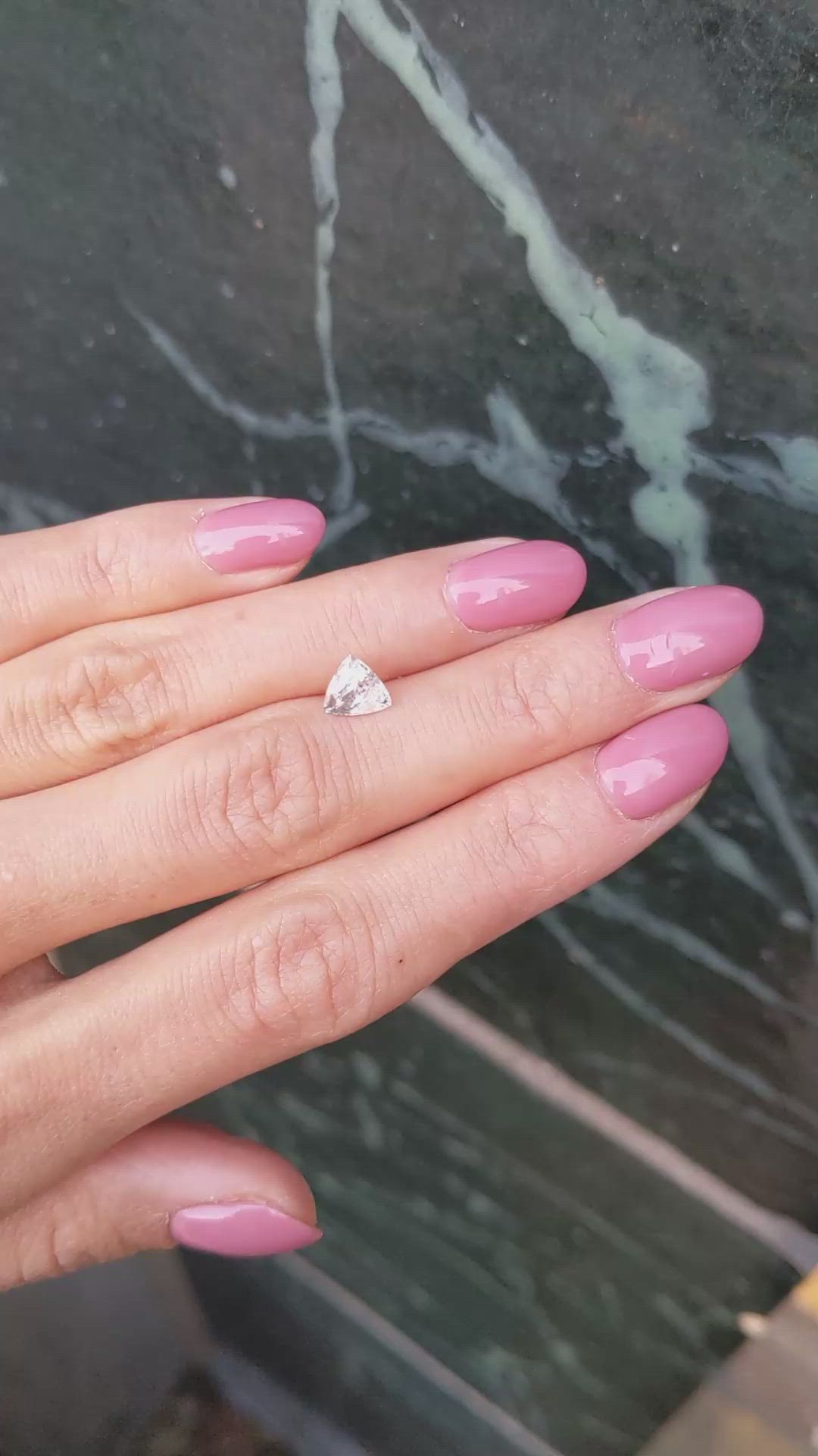 1.29 Ct. Yellowish Green Sapphire from Montana Size Video