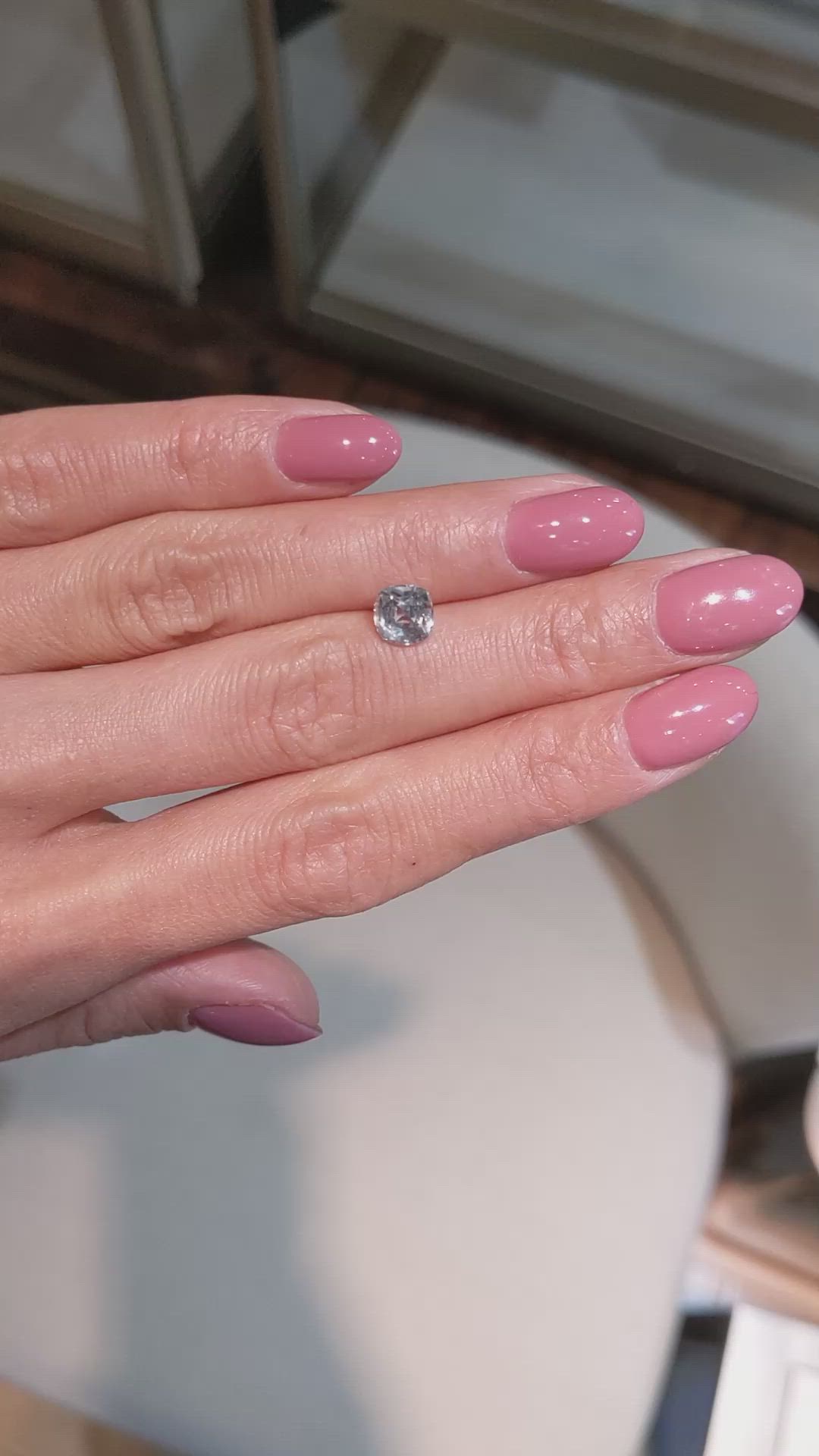 1.79 Ct. Green Sapphire from Montana Size Video