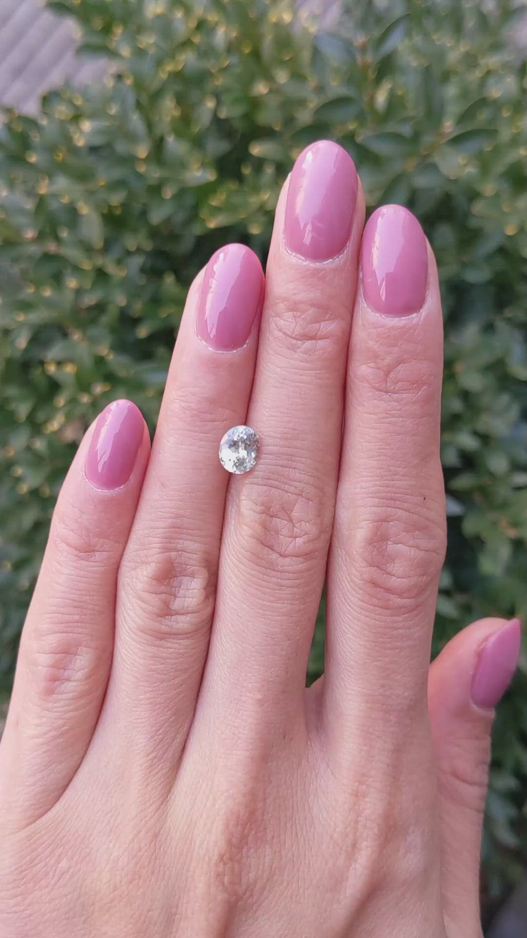 1.26 Ct. Green Sapphire from Montana Size Video