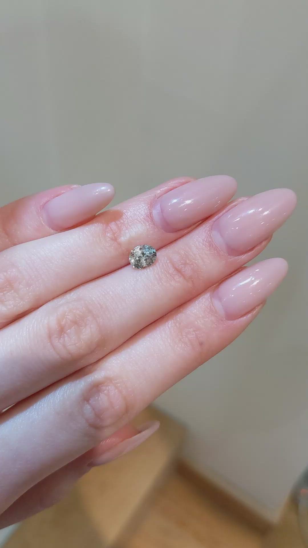 1.26 Ct. Green Sapphire from Montana Size Video