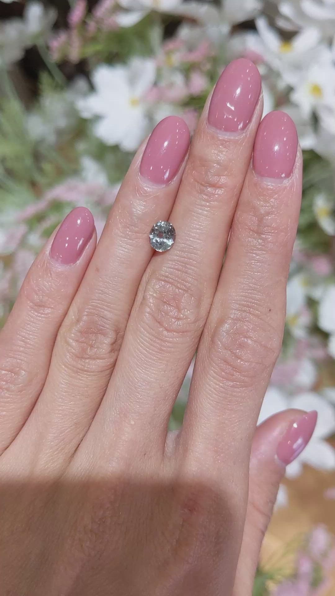 1.06 Ct. Greyish Blue Sapphire from Montana Size Video