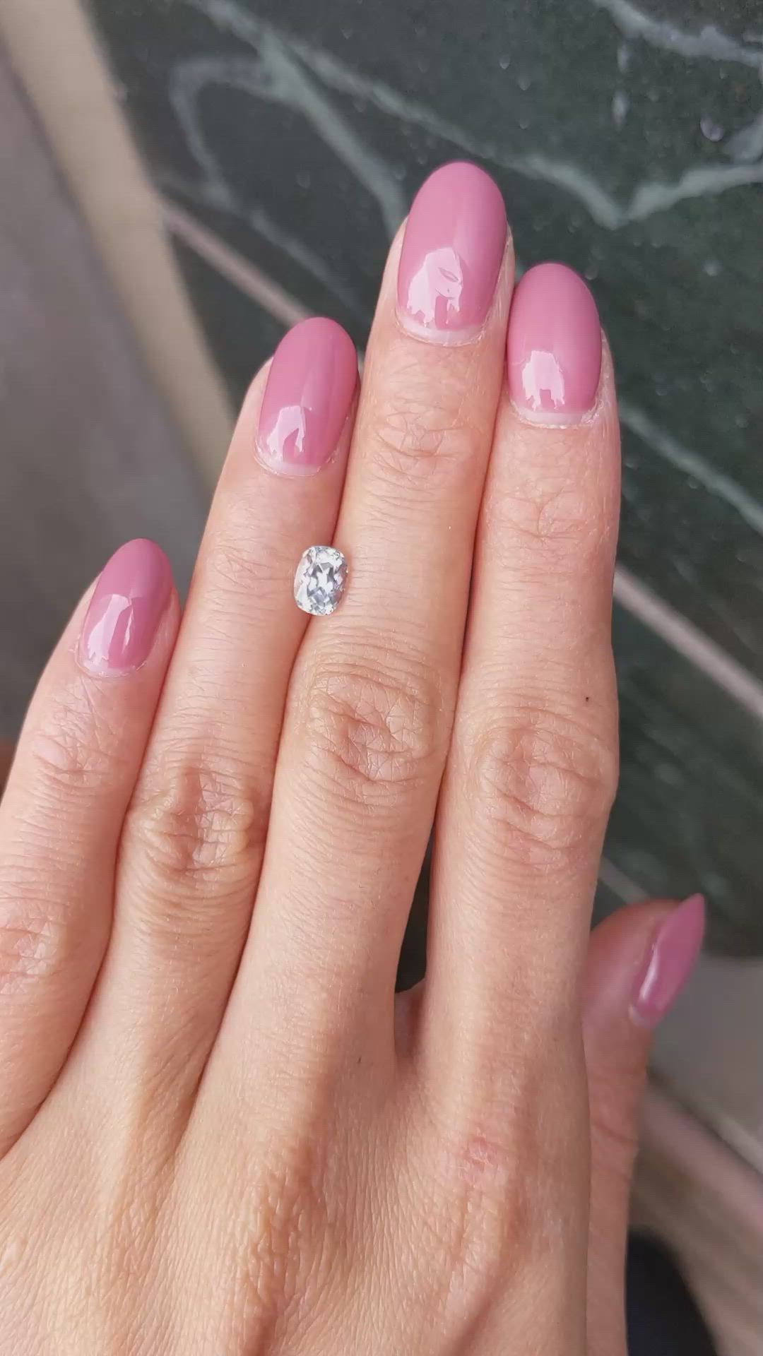 1.12 Ct. Grey Sapphire from Montana Size Video