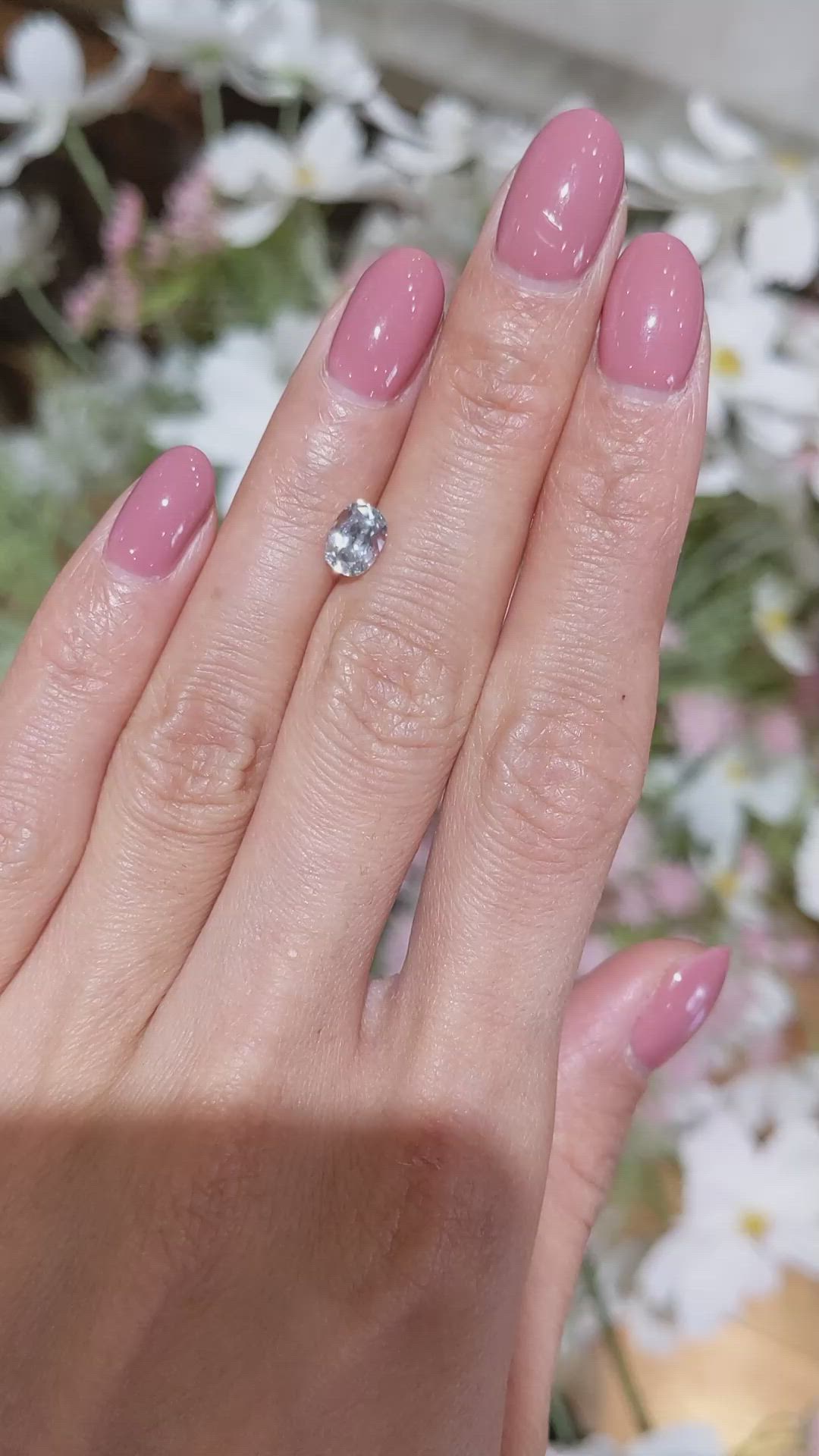 1.12 Ct. Grey Sapphire from Montana Size Video