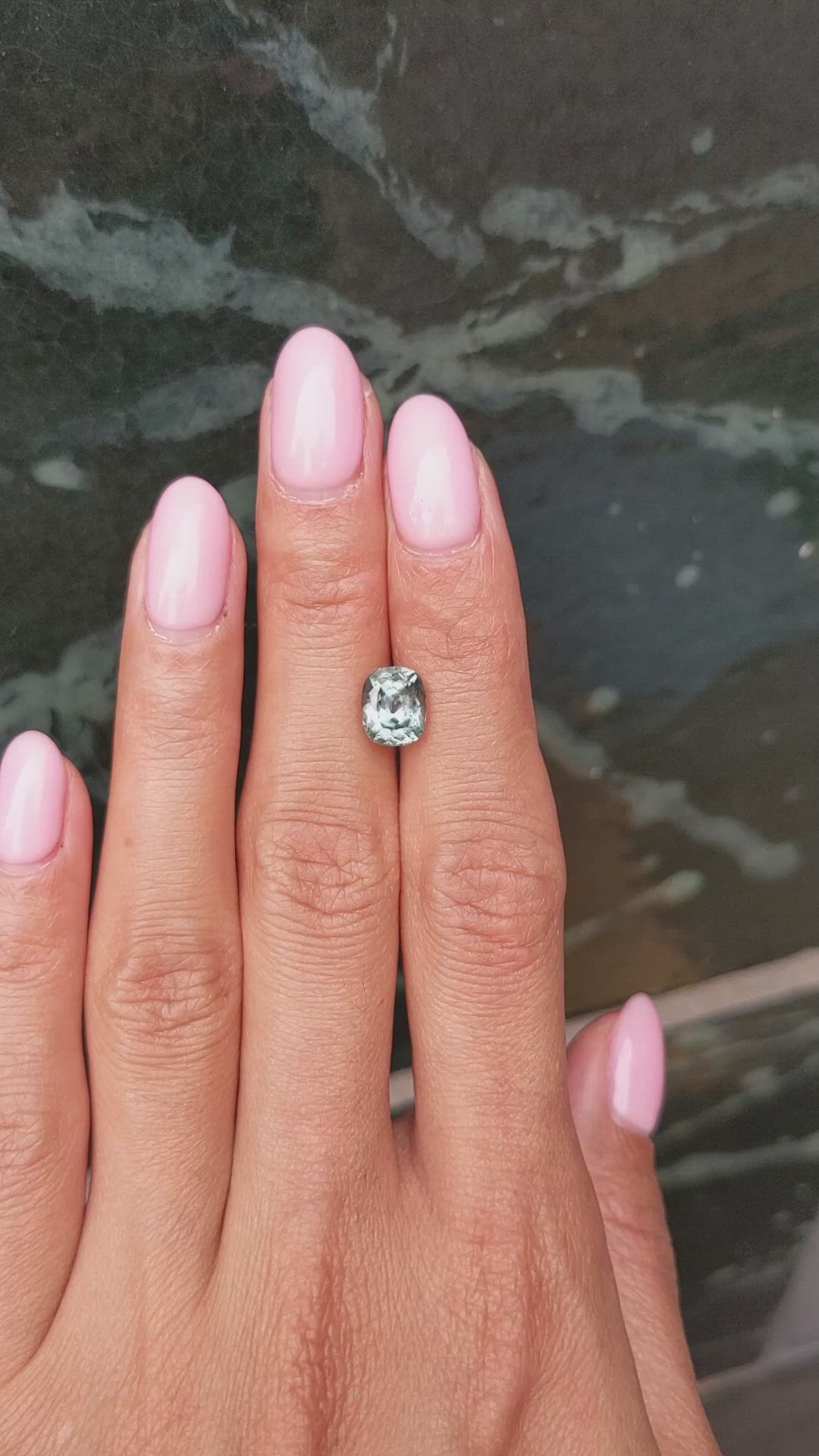 2.78 Ct. Green Sapphire from Montana Size Video