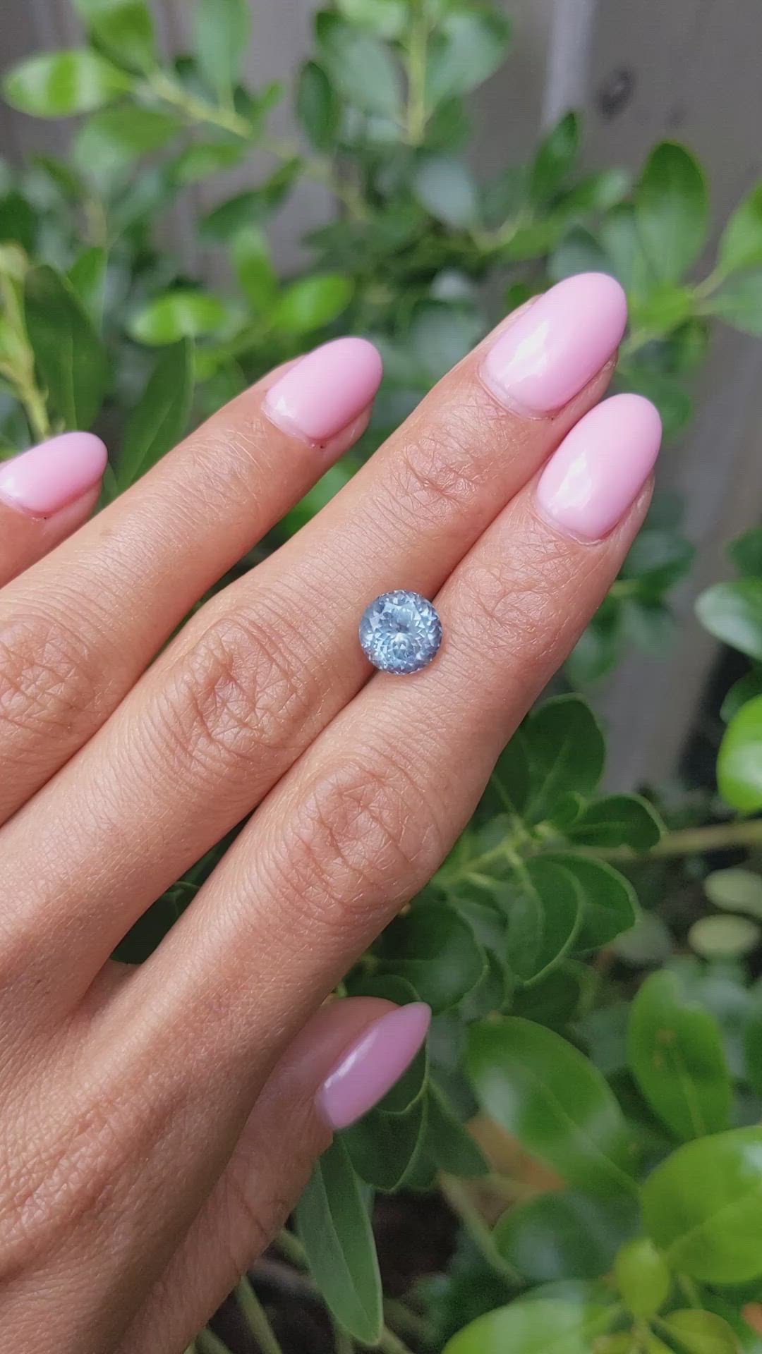 3.24 Ct. Greenish Blue Sapphire from Montana Size Video