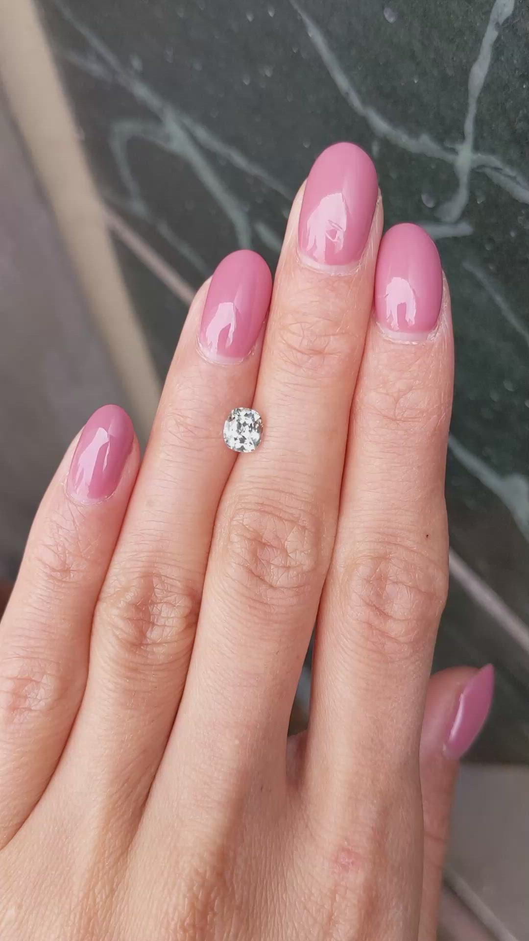 1.02 Ct. Yellowish Green Sapphire from Montana Size Video