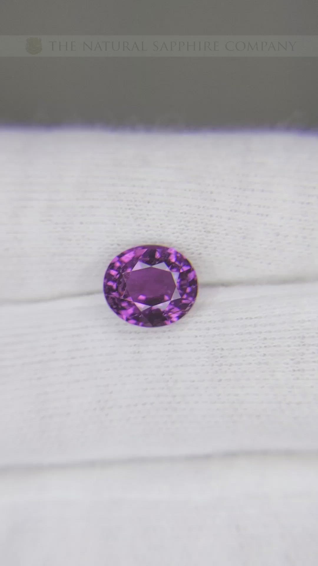3.20 Ct. Purple Sapphire from Ceylon (Sri Lanka) Size Video