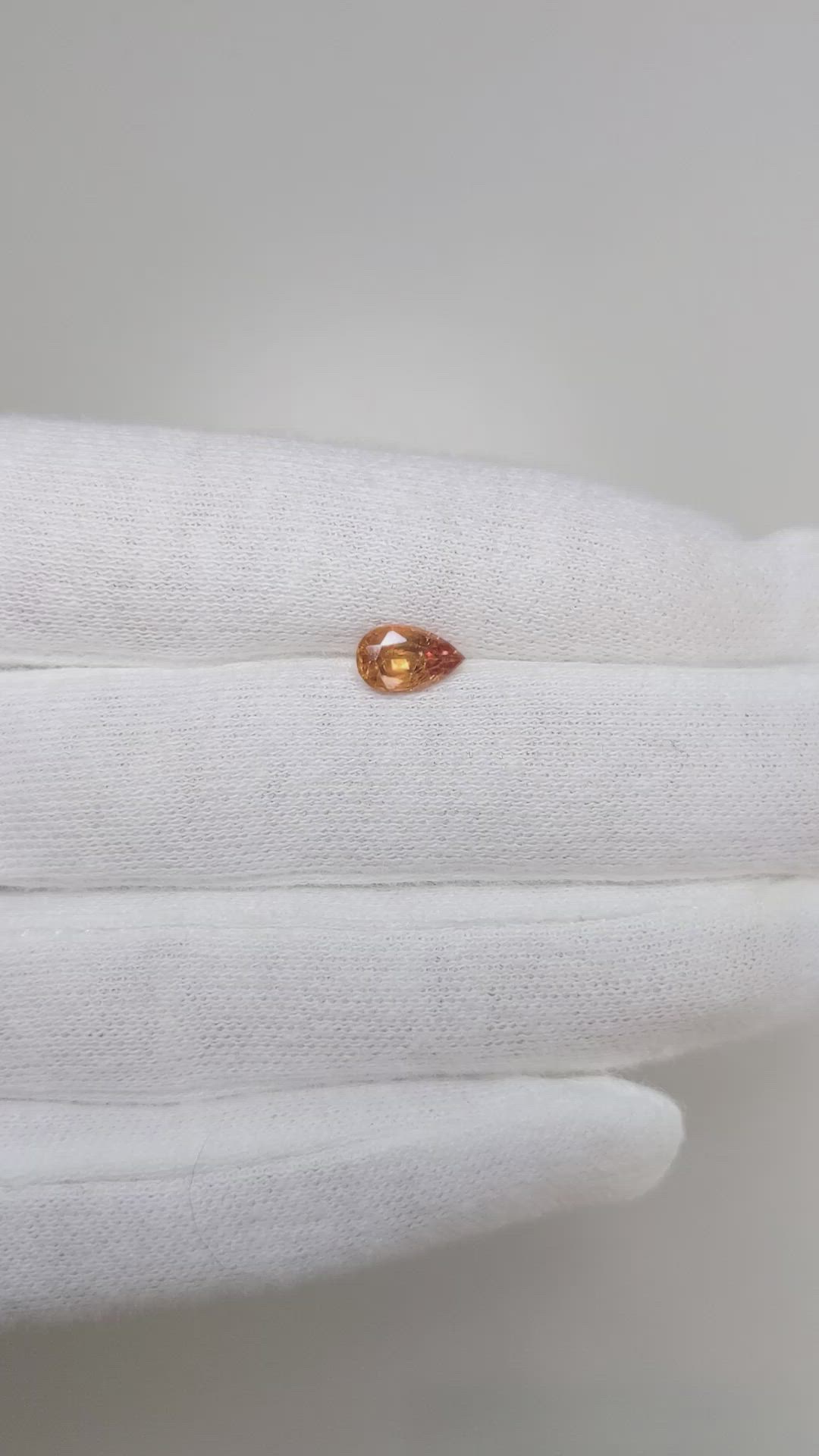 1.07 Ct. Orangish Brown Sapphire from Ceylon (Sri Lanka) Size Video