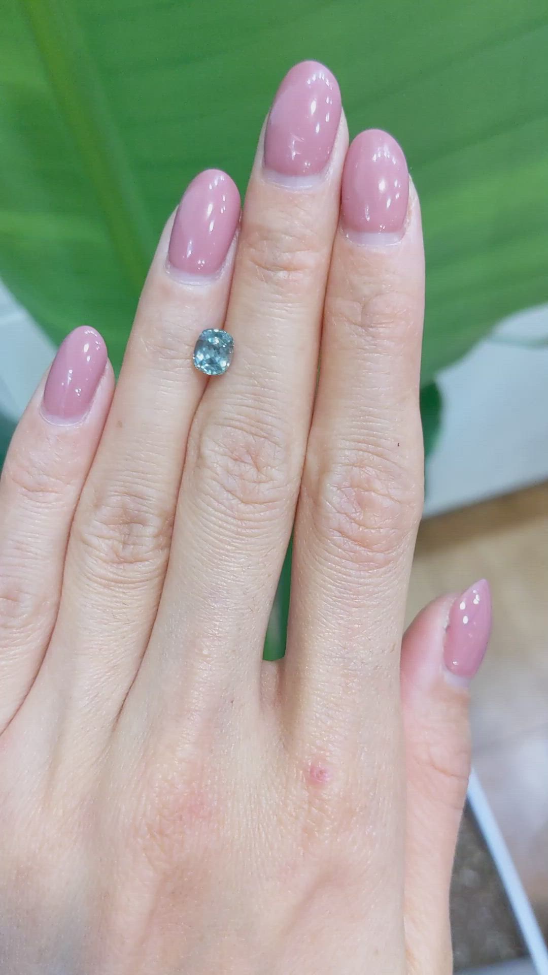 1.20 Ct. Green Sapphire from Montana Size Video