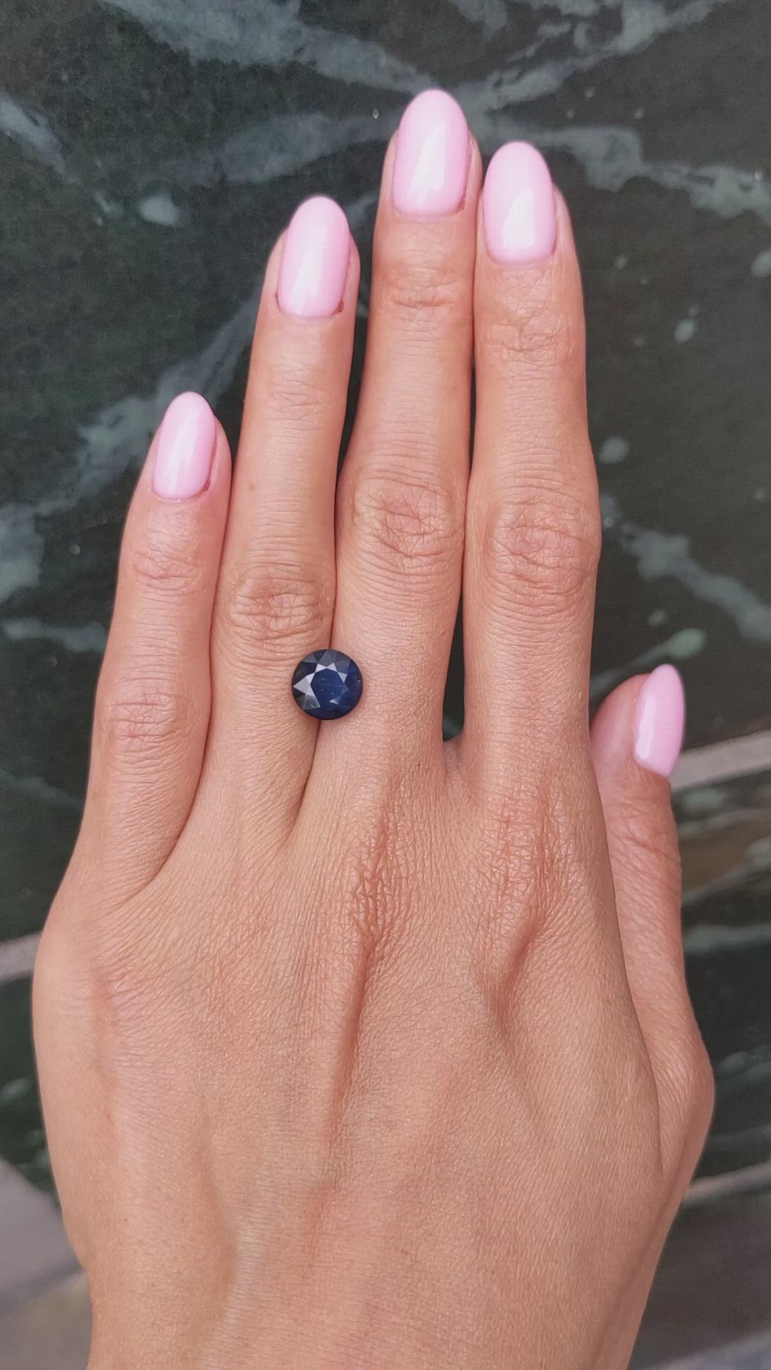4.02 Ct. Greenish Blue Sapphire from Nigeria Size Video