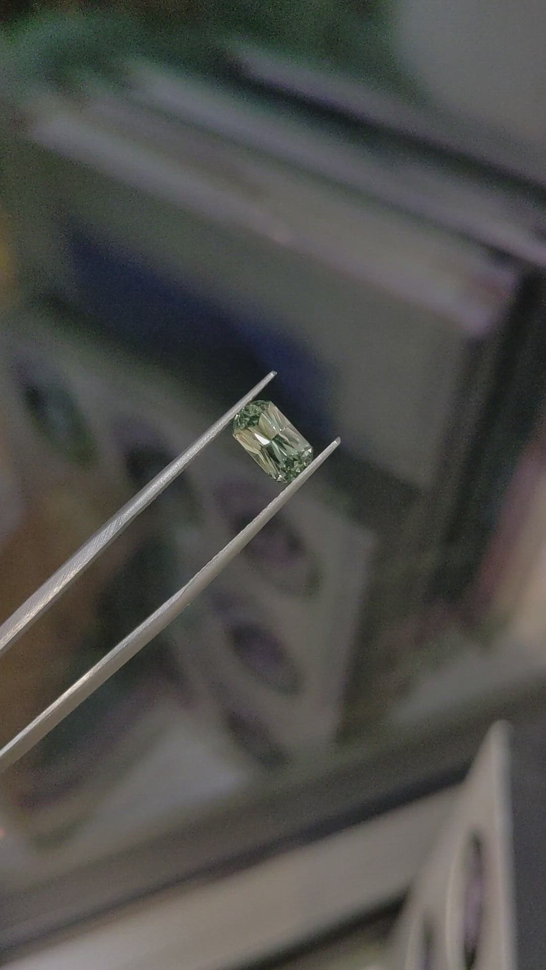 1.87 Ct. Green Sapphire from Montana Size Video