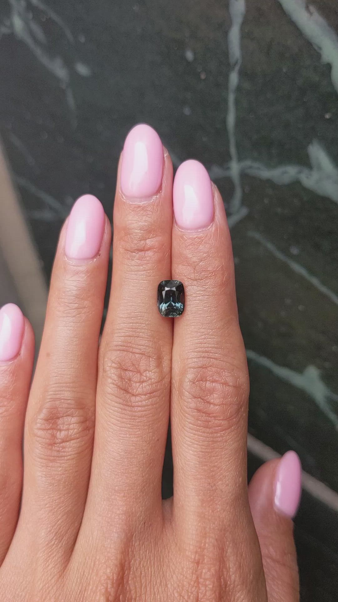 2.26 Ct. Greenish Blue Sapphire from Ceylon (Sri Lanka) Size Video
