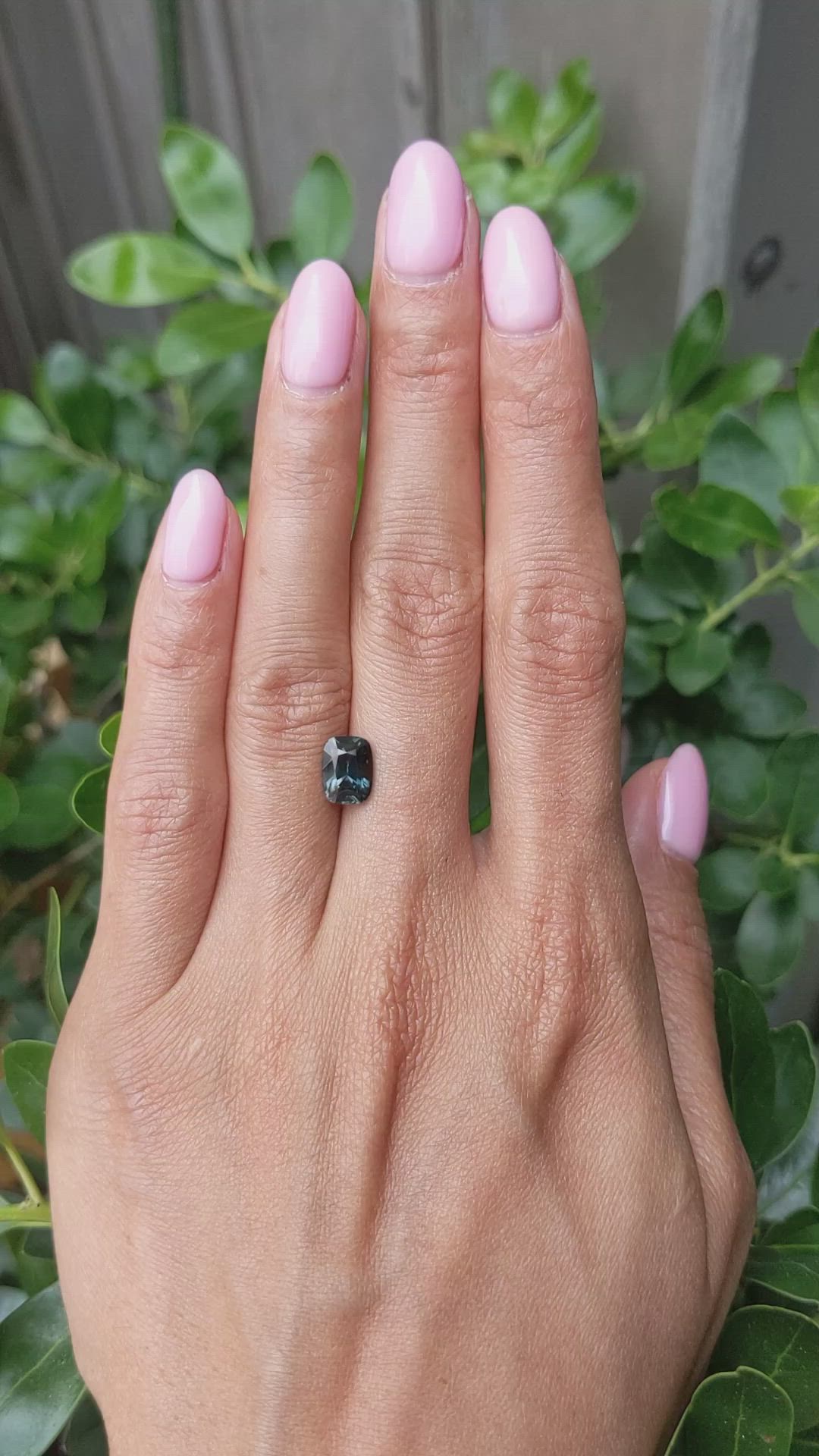 2.26 Ct. Greenish Blue Sapphire from Ceylon (Sri Lanka) Size Video